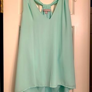 Banana Republic sea green blouse sz L